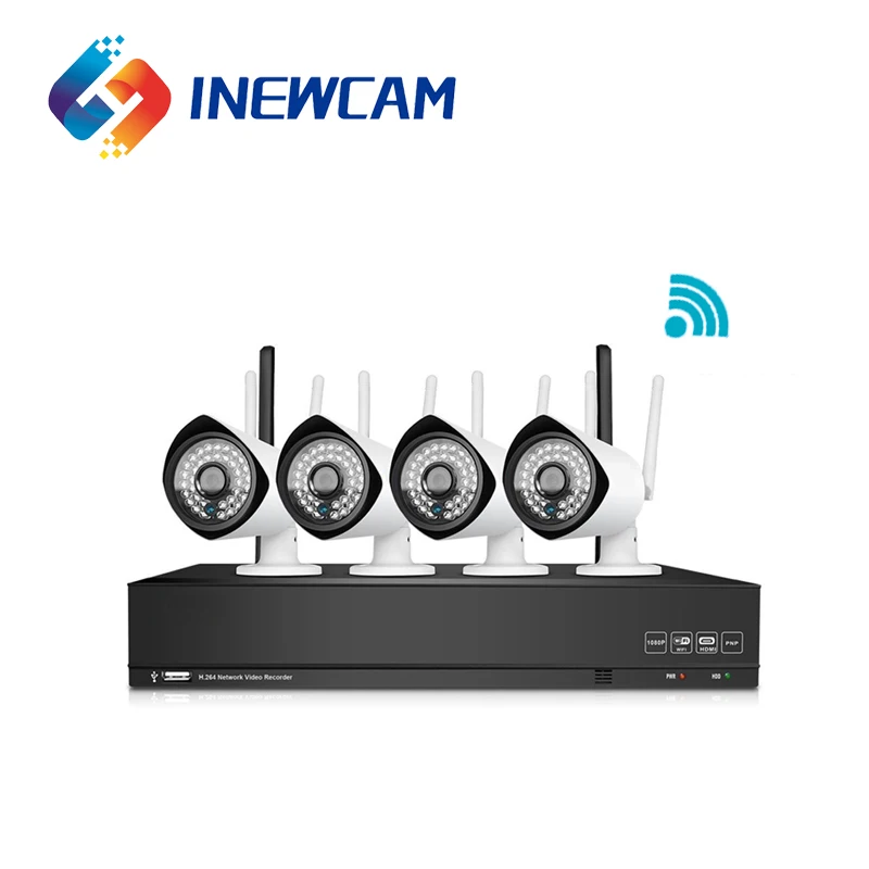 Система видеонаблюдения Inewcam, 4 канала, Wi-Fi, 1080P