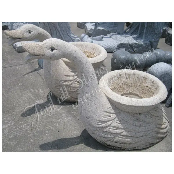 
Garden Stone Animal Shape Swan Planter Statue 