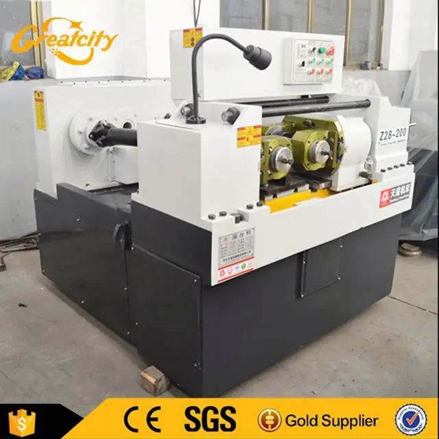 Steel bar thread rolling machine high speed flat dies thread making machine tie rod threading machine