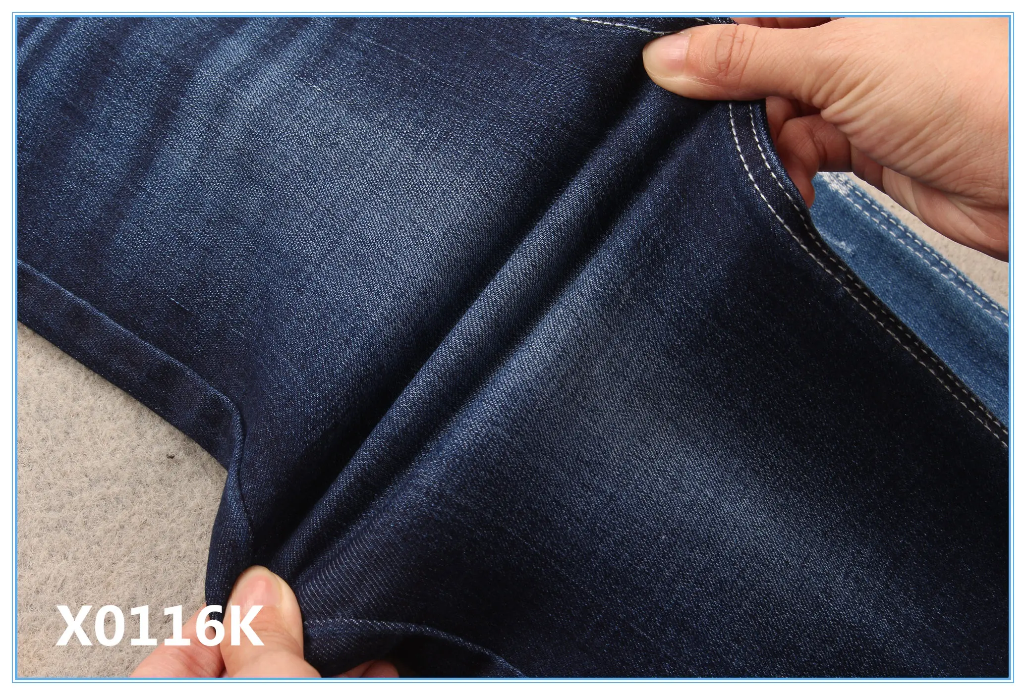 Repreve certificate recycled plastic bottle unifi polyester stretch denim fabric for jeans