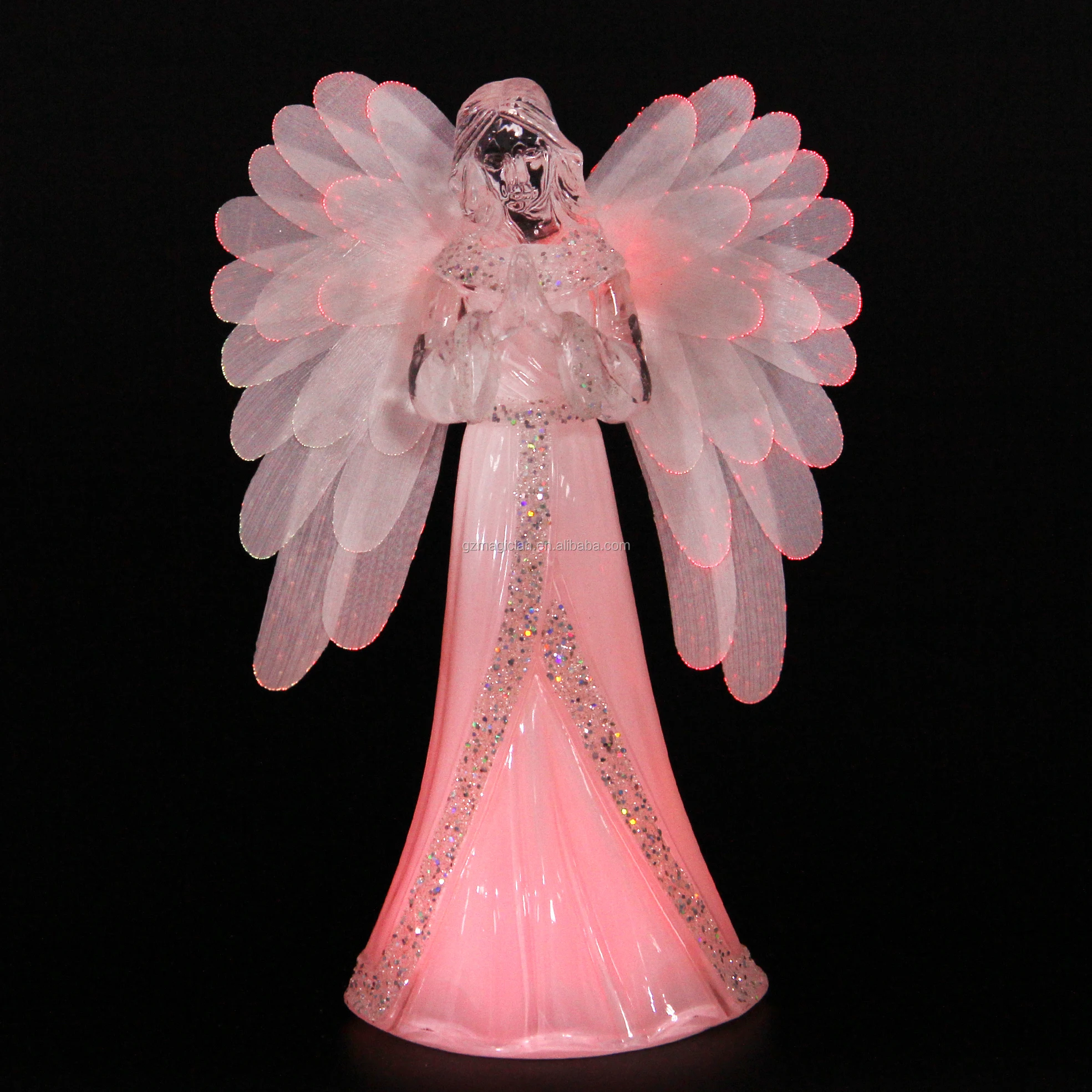 
battery operated led light color changing unique praying angel led ornament gifts home decor & festival celebrations 