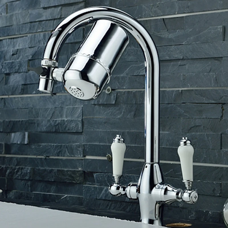 New 360 Degree Rotation Ceramic cartridge Water tap filter faucet purifier for household kitchen water filter system