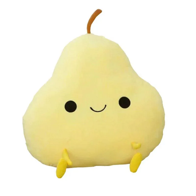 Cushion Pillow 40cm Stuffed Plush Toy Fruit Super Soft Cute Plush Stuffed pear mango grape plush fruit toys