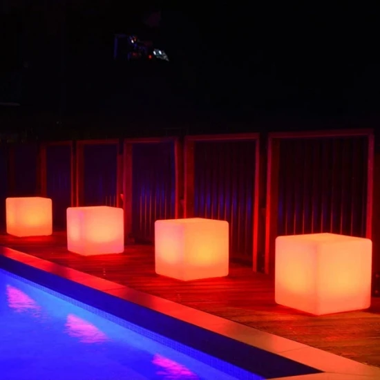 
plastic led cube chair,LED cube table light; Wonderful Chair LED cube light 