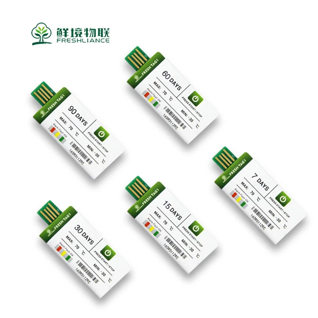 Temperature recording of sensitive goods disposable paper temperature data recorder