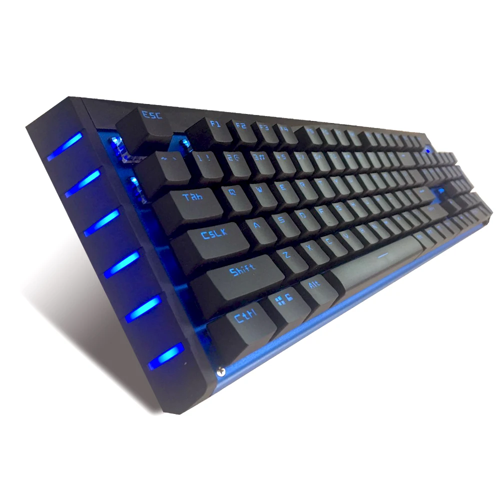 104 keys ice blue led mechanical keyboard professional gaming keyboard with backlight GM222