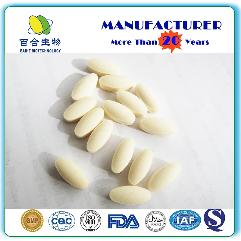 GMP Certificated Ca & Fe & Zn Chewable Tablet
