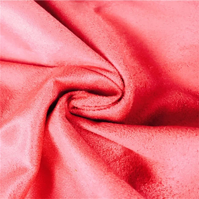 many colors warp knitting micro suede fabric