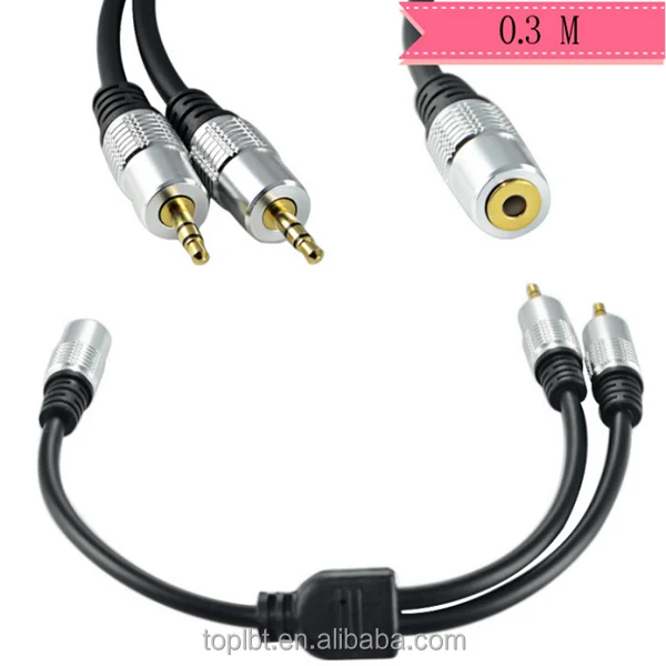 hot rca jack 3.5mm audio aux cable with volume control