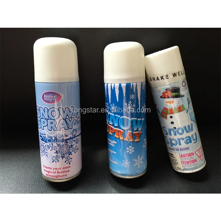 custom logo spray snow for Christmas party decorations