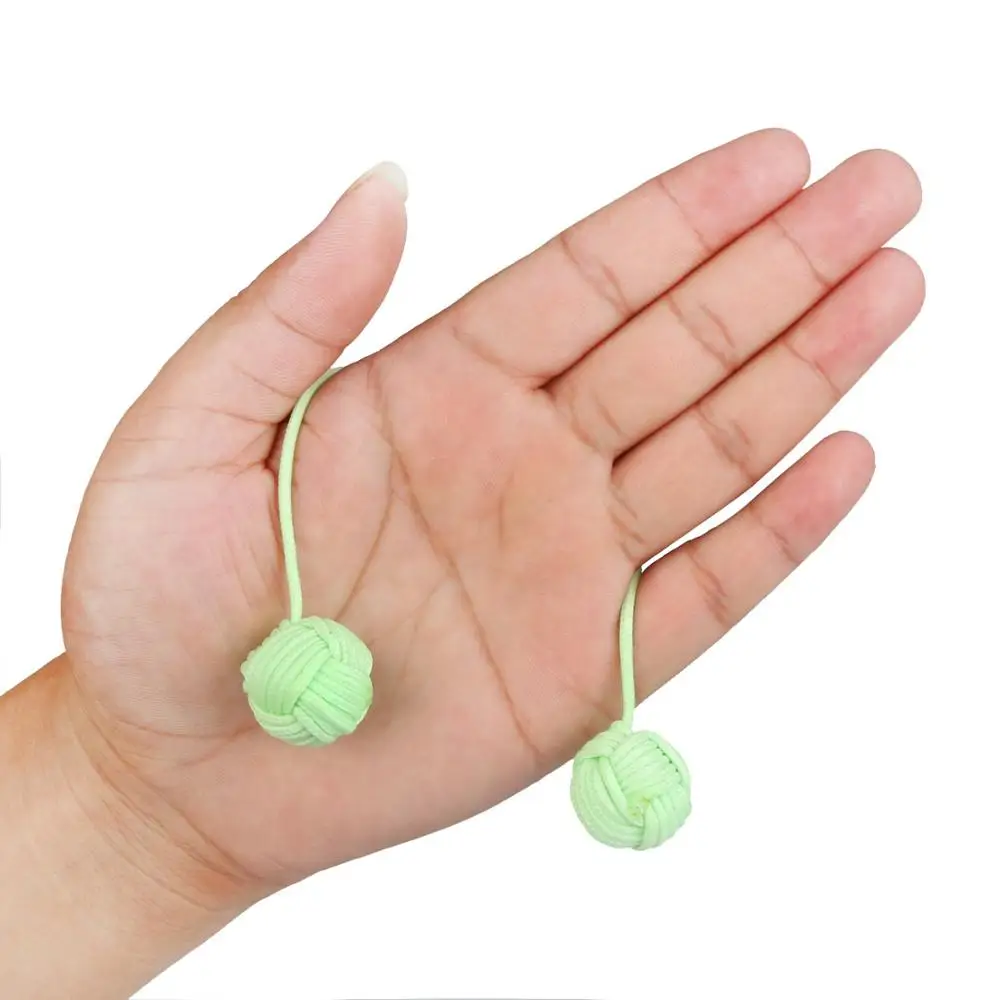 yellow style paracord double monkey fist toys handmade weave paracord monkey fist toys