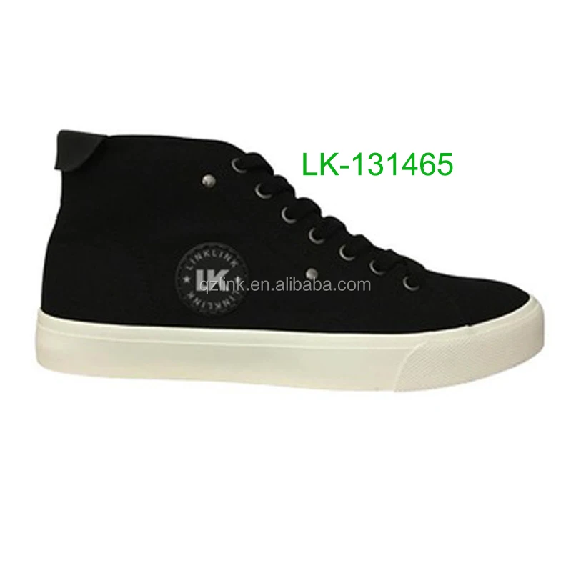 Wholesale made in china skull black men fashion canvas shoes