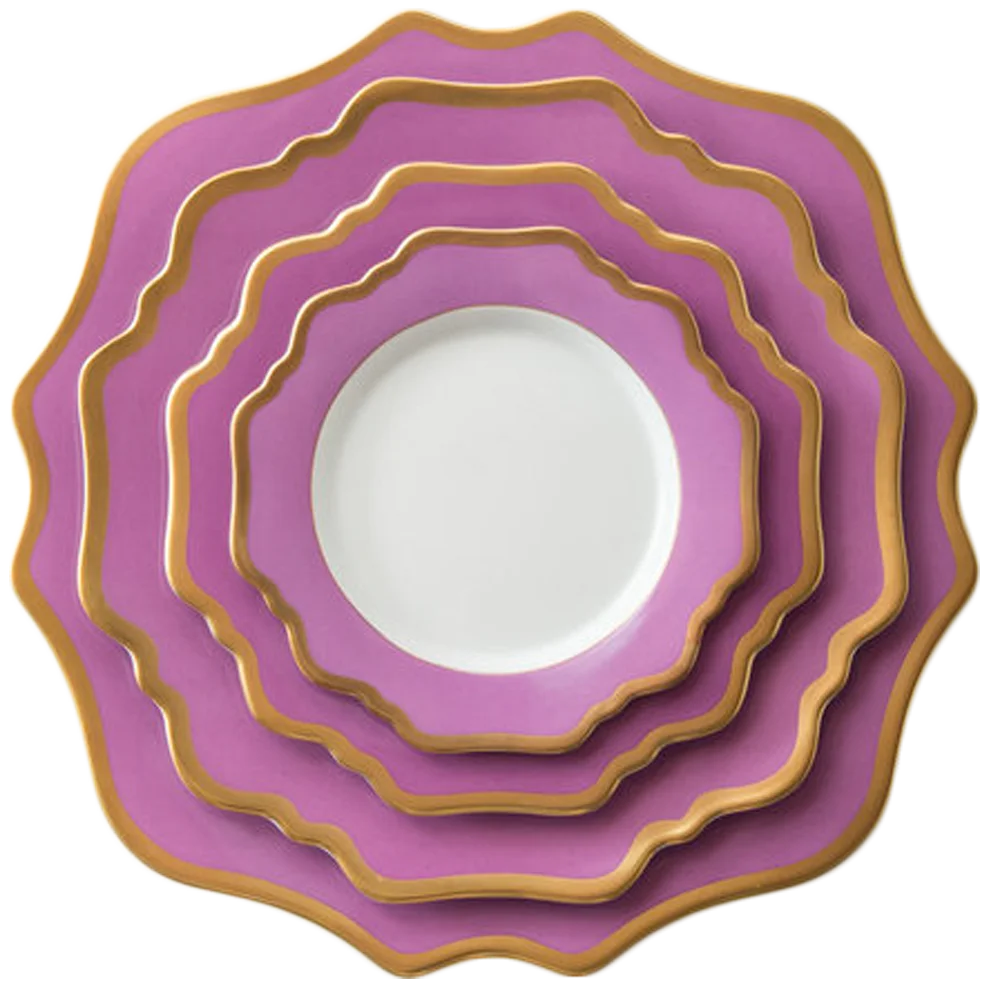 Wholesale gold rimmed unique chinaware, tableware, wedding plates modern dinnerware sets