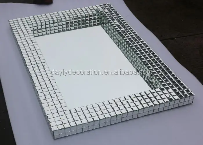 lot convex block mosaic tile glass pieces silver mirror KTV mirror