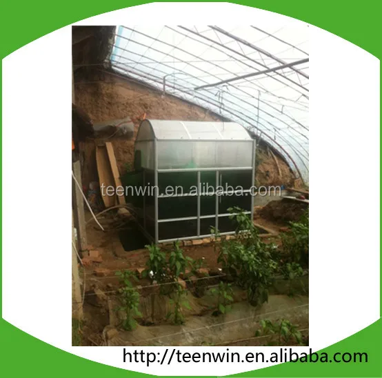 Teenwin solar heating greenhouse biogas plant/digester to organic waste
