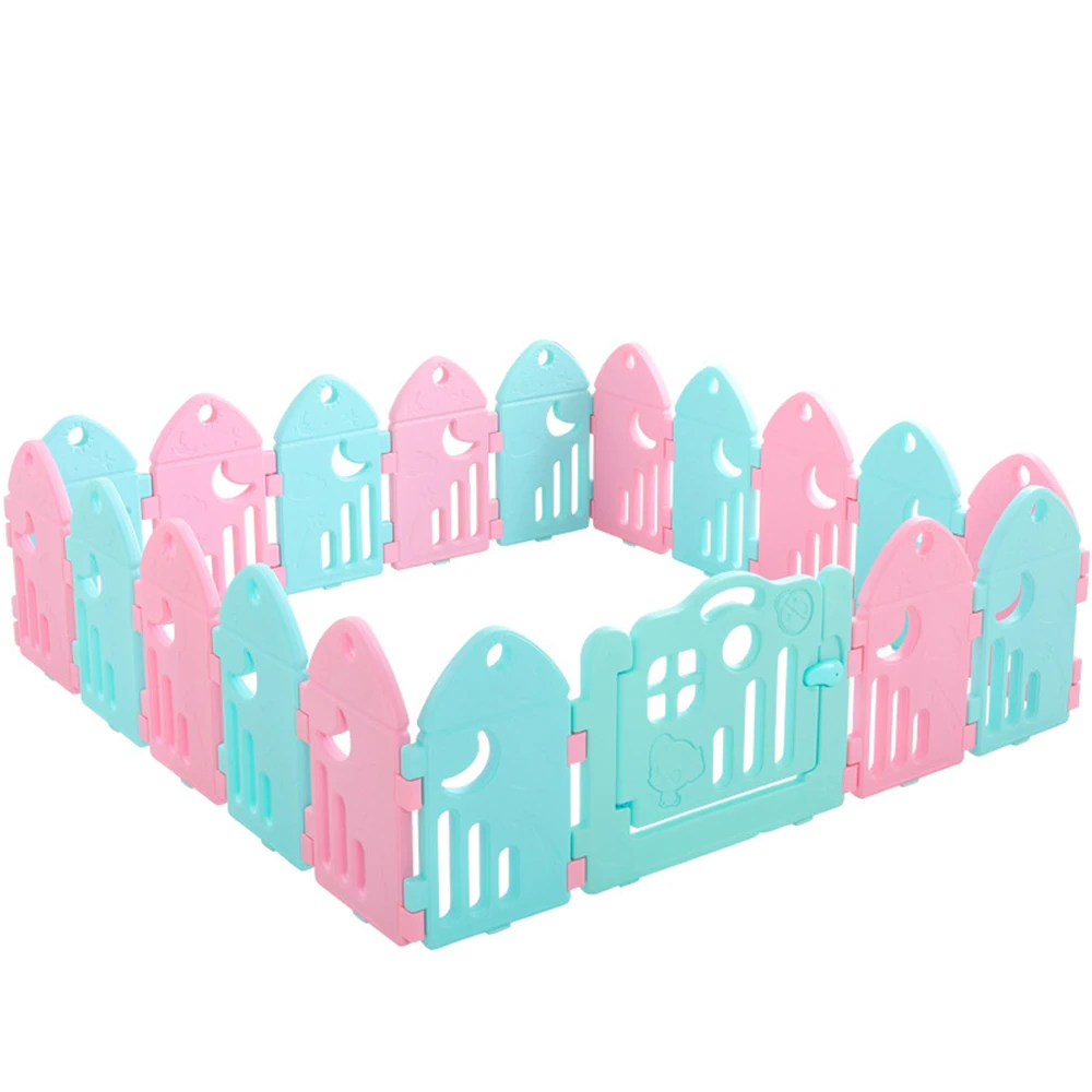 Детский Пластиковый складной красочный мультяшный дизайн манеж для младенцев безопасная игровая ручка