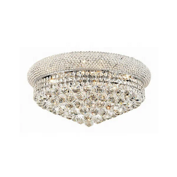 Wholesale Flush Mount Hotel Villa Crystal Ceiling Lamp Banquet LED Chandelier Ceiling Light