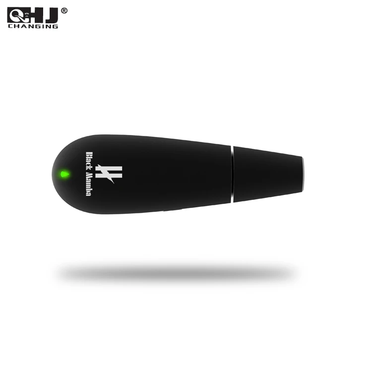 Оптовая продажа, черная ручка для вейпа Mamba с керамической нагревательной камерой, вапорайзер для сухих трав 1600 мАч