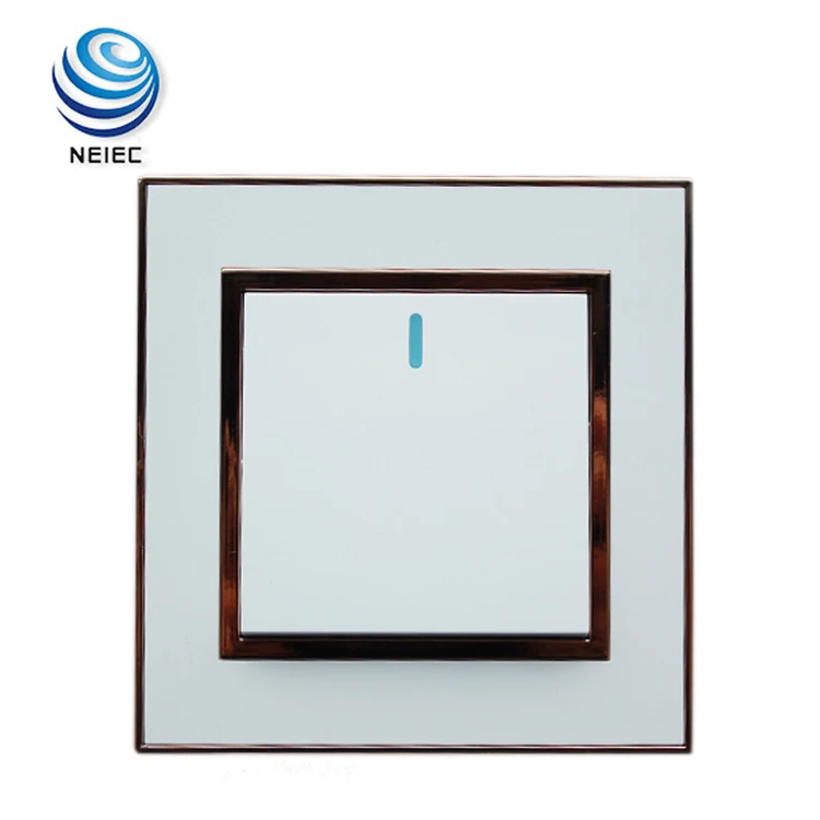 universal US UK usb electrical push button Europe 1 gang 1 way wall switch with light socket