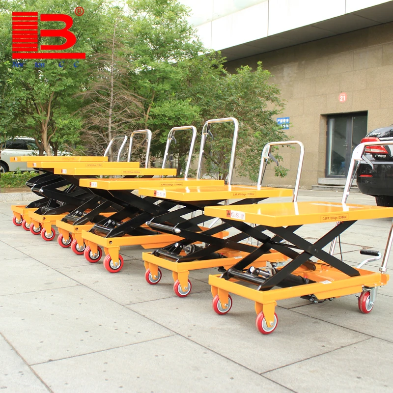 1ton товарный гидравлический подъемник Таблица