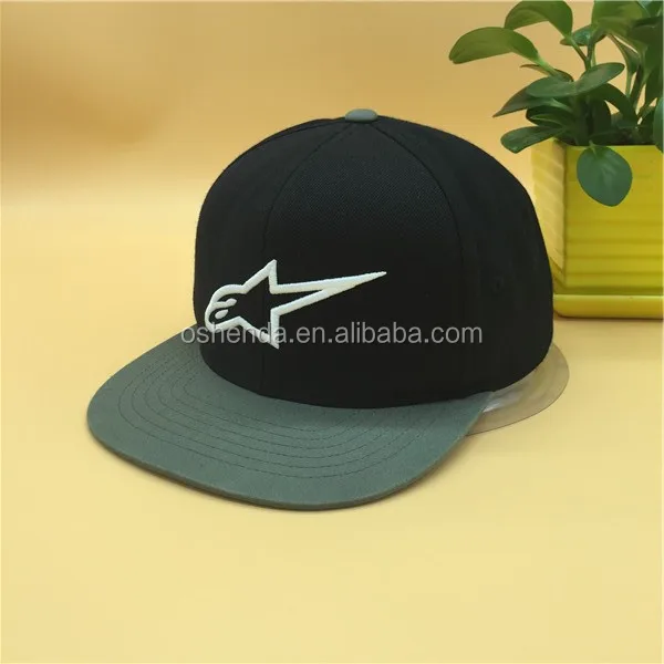 6 panels custom logo snapback cap and hat made in China