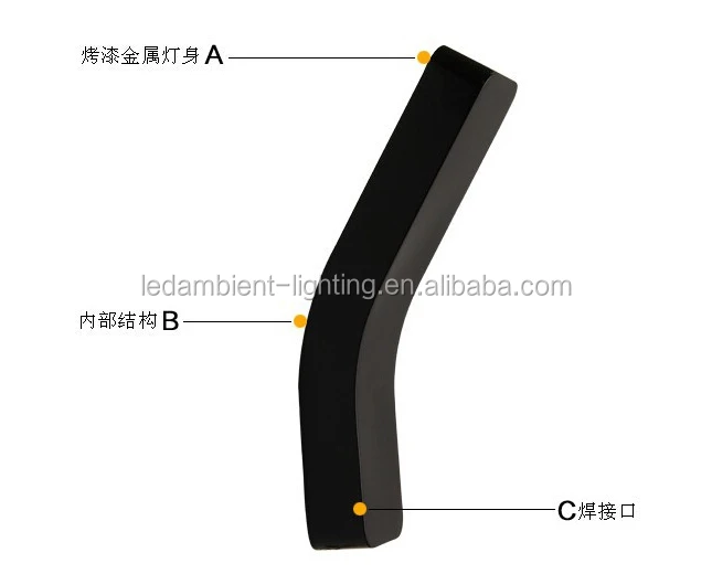 Indoor modern simple design black or white electrical wall light fitting 5w*LED up down light wall scone decorative