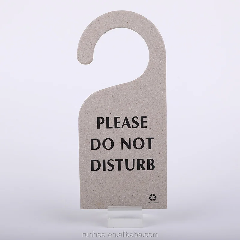 Do Not Disturb hotel door hangers Recycled custom paper cardboard door hangers for hotel