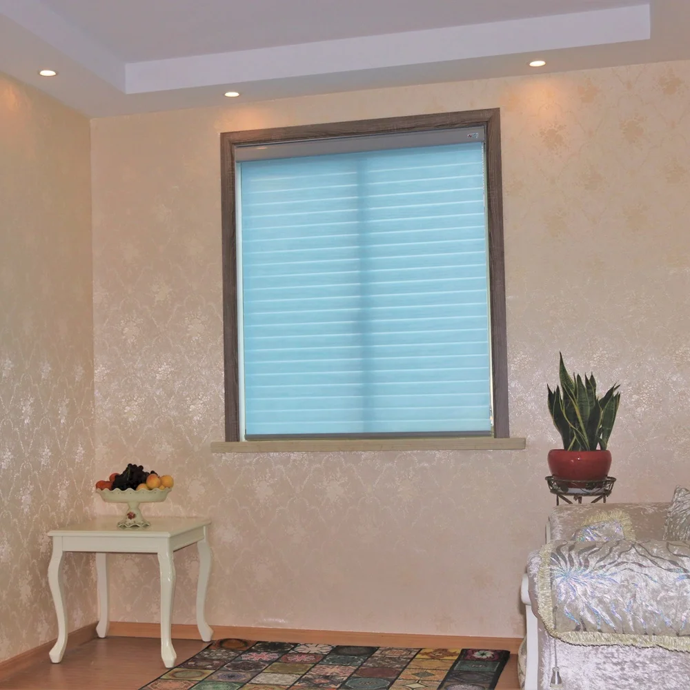 factory wholesale curtain roller fabric sheer modern venetian shangri-la blinds window