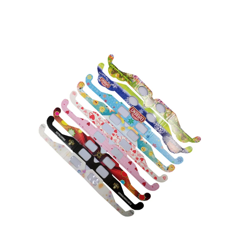 5%-10% скидка по заводской цене бумажные диффузорные очки фейерверки 3D очки для веселья