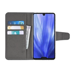 Luxury Style Multifunctional Card Slots Pu Case Phone Cover Leather Wallet Phone Case For Sharp Aquos R3