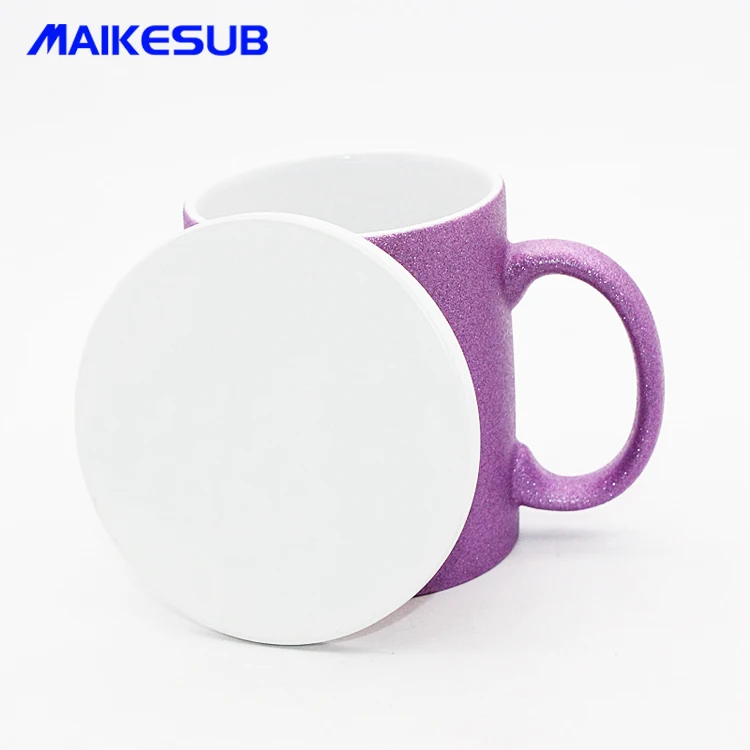 
Dye sublimatoin coaster blank ceramic coaster with cork back side Absorbent coaster for logo printed 