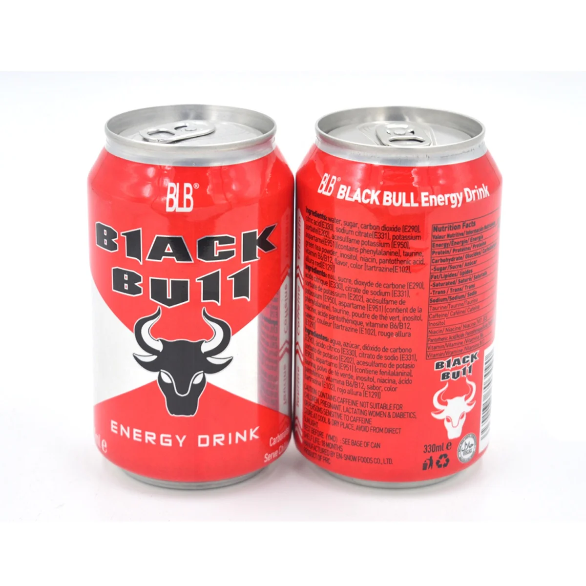 
Cheap Price 330mL Canned BLB Black Bull Energy Drink with Carbonate 