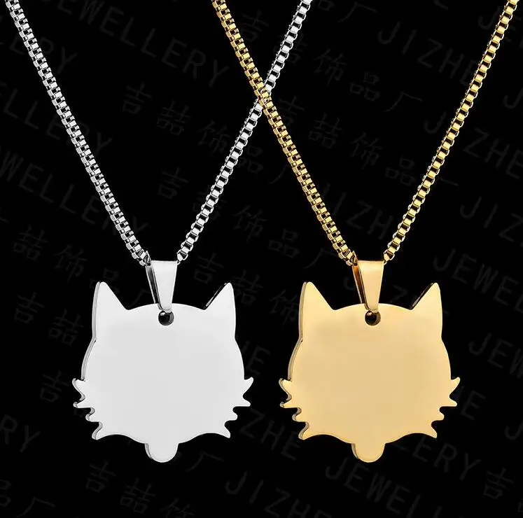 Wholesale custom logo blank military stainless steel dog tag