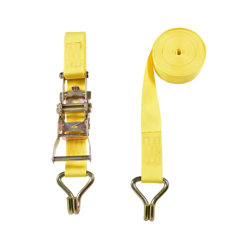 Hot-sell Ratchet Straps J Hooks Flatbed Truck Trailer Tie Down ratchet strap