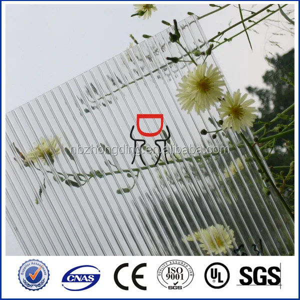 6/8mm transparent polycarbonate roofing sheets for greenhouse