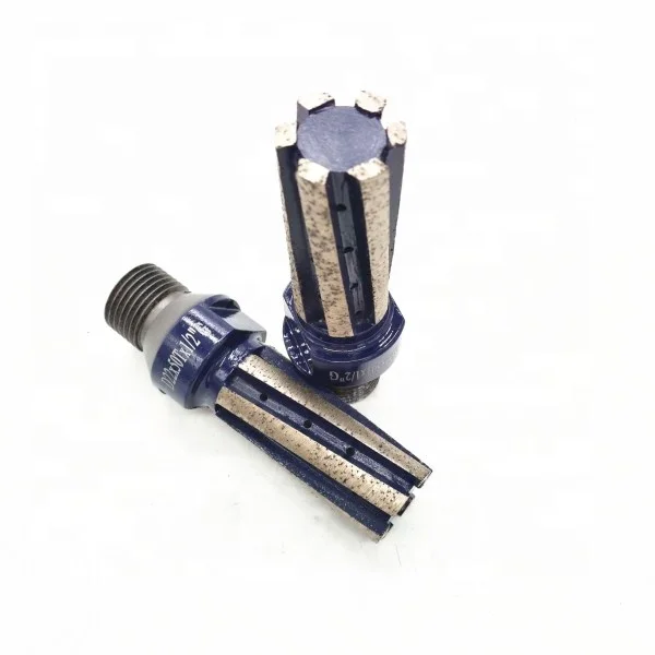 Finger core bits for stone drilling