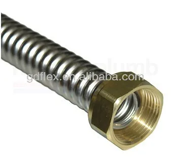 DN12(1/2 дюйма) гофрированная гибкая газовая трубка из нержавеющей стали