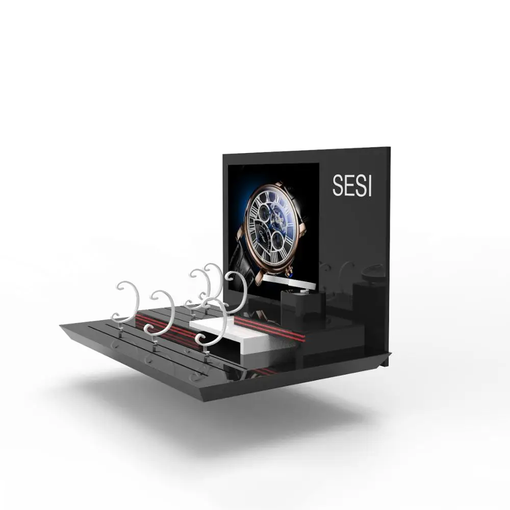 New Design C Clip Wrist Watch Display Set For Window Showcase