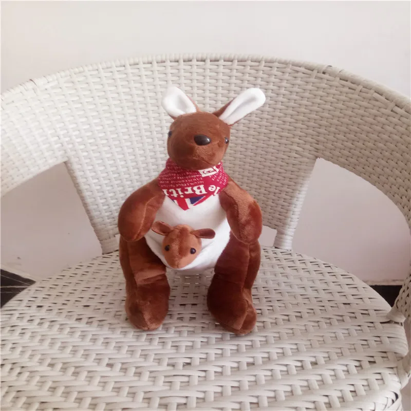 Wholesale Popular Cartoon Parent-child Kangaroo Pillow Plush Stuffed Toy
