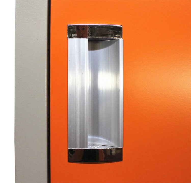 Knock Down Clothes Single Door Steel Locker Cabinet Wardrobe Cupboard