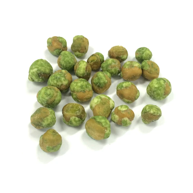 Водоросли со вкусом, зеленый горох с покрытием васаби