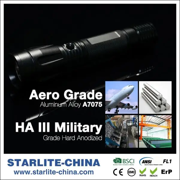 STARLITE высококачественный IPX7 авиационный алюминиевый фонарик 1101