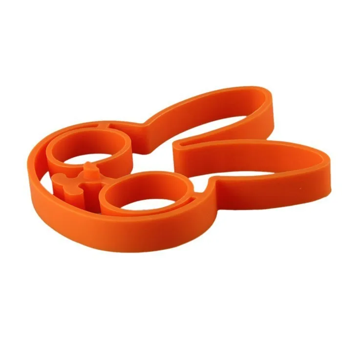 Breakfast rabbit shape silicone fried egg rings mold