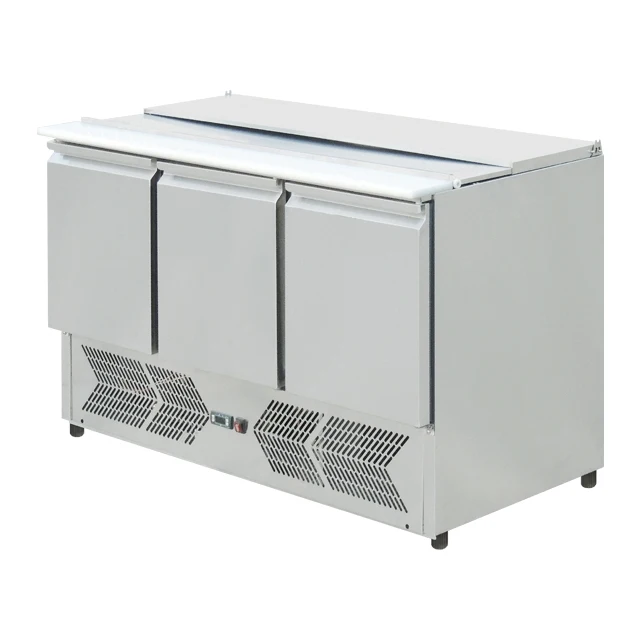 Restaurant 2 doors Salad Bar Refrigerator /Salad Prep Counter