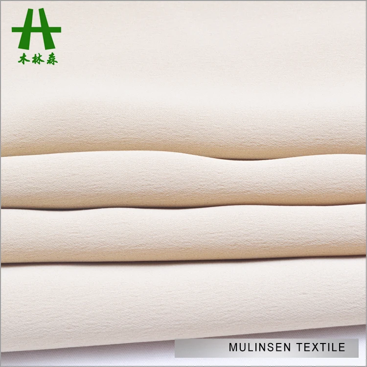 Mulinsen Textile 100% Polyester Soft Faille Crepe Shiny Satin Like Silk Chiffon Georgette Fabrics