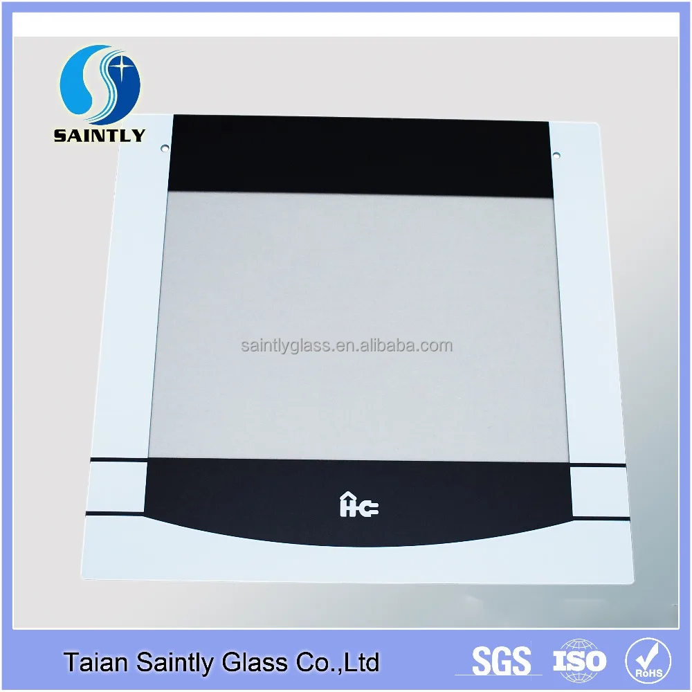 Best quality tempered silk screen printing decorative glass panels for oven door kitchen appliances glass
