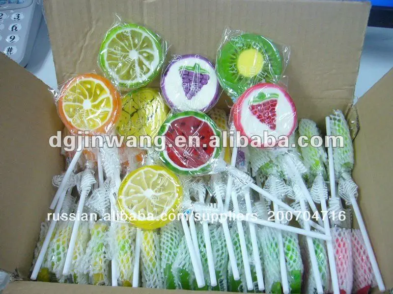 фрукты леденец на палочке 50g