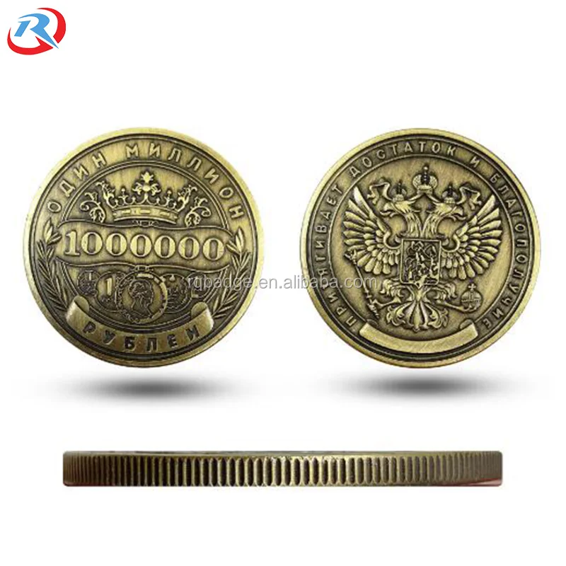 Wholesale Custom Own Logo Zinc Alloy die casting  Logo antique silver plated  Souvenir Commemorative challenge Coin