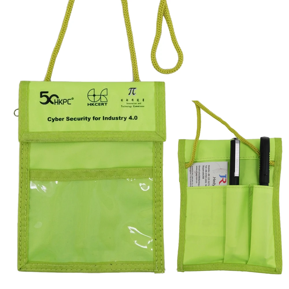 Deluxe RFID Blocking SafetyTravel Neck Wallet For Passport Badge Holder