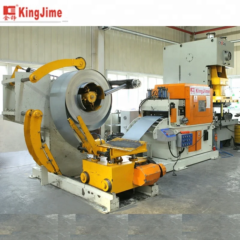3 in 1 compact precision  steel decoiler feeder press  nc feeder machine
